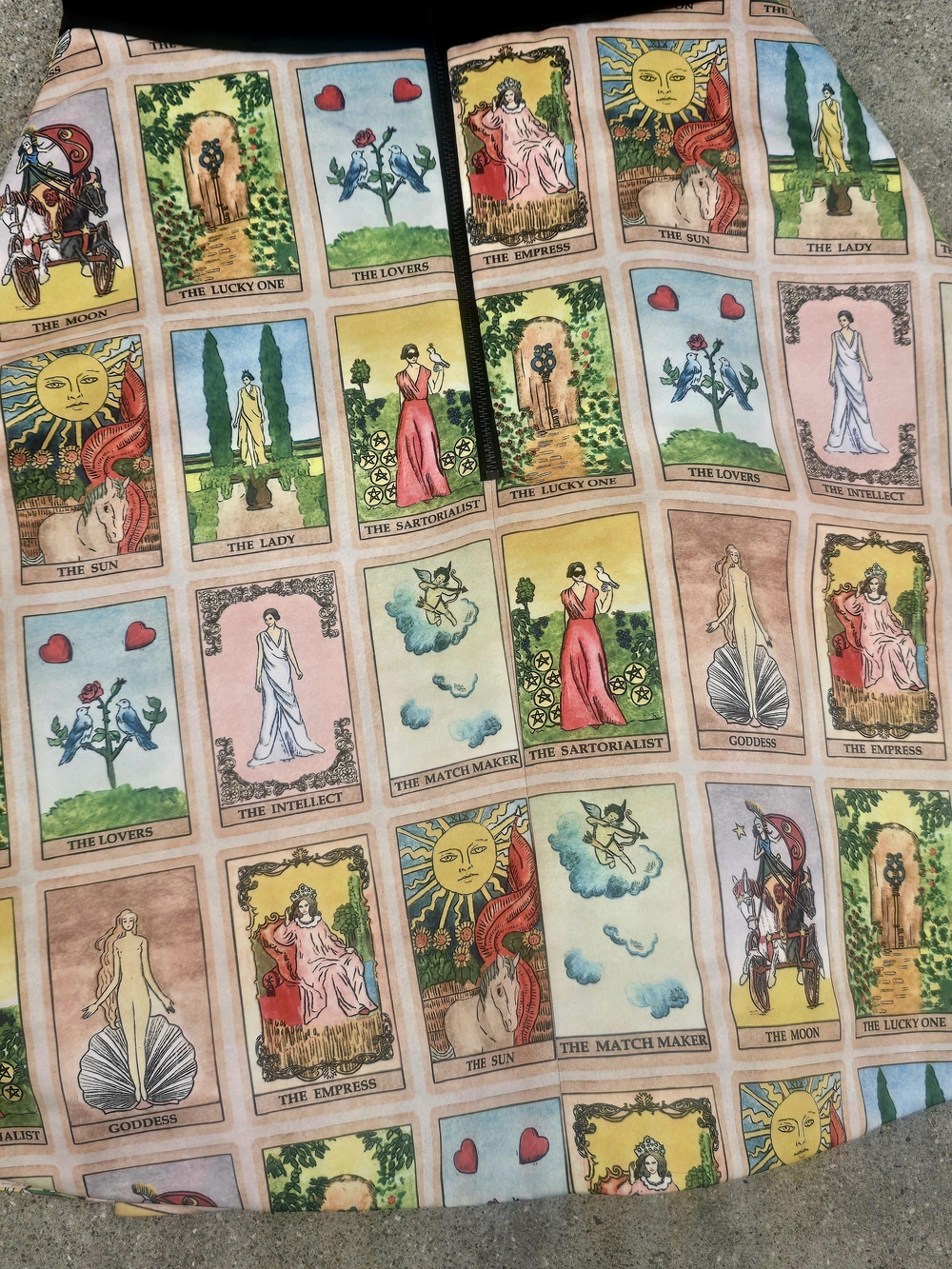 Alice + Olivia Black Fortuna Tarot Print Dress - Picture 5 of 8